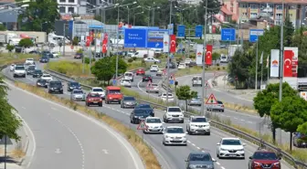 Kurban Bayramı'nda Samsun-Ankara Kara Yolunda Yoğunluk